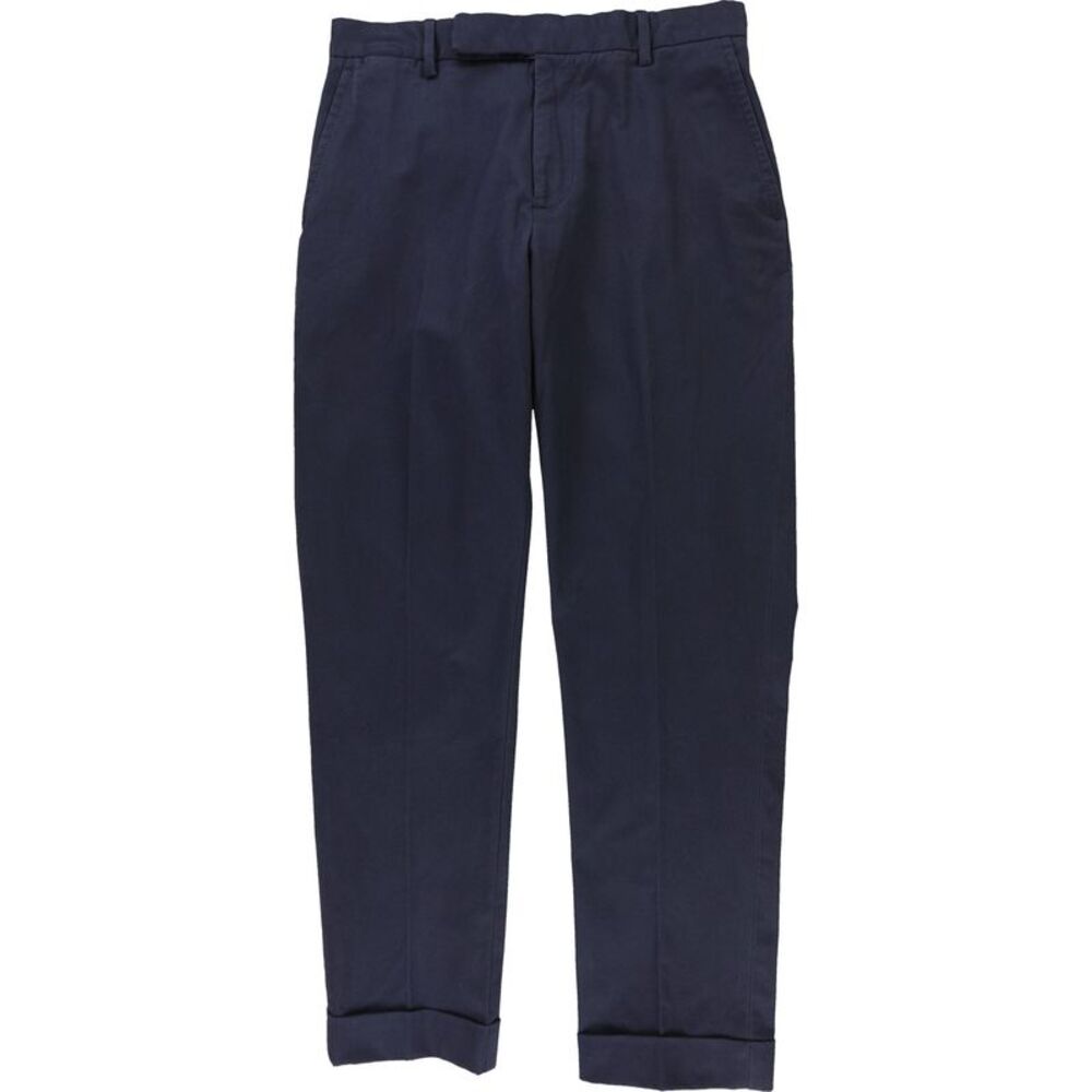 Ralph Lauren Mens Stretch Trousers Chino Casual Pants, Blue, 36W x 30L, DM
